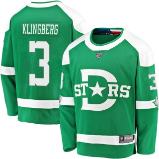 Youth John Klingberg Dallas Stars Fanatics Branded 2020 Winter Classic Jersey - Breakaway Green
