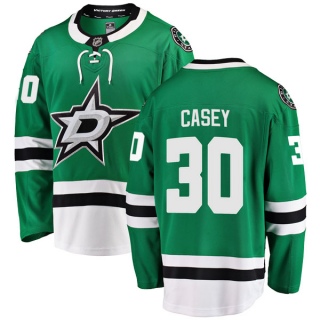 Youth Jon Casey Dallas Stars Fanatics Branded Home Jersey - Breakaway Green