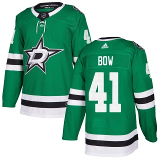 Youth Landon Bow Dallas Stars Adidas Home Jersey - Authentic Green