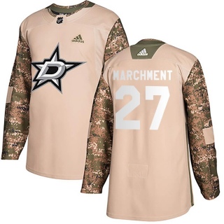 Youth Mason Marchment Dallas Stars Adidas Veterans Day Practice Jersey - Authentic Camo