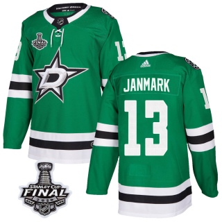 Youth Mattias Janmark Dallas Stars Adidas Home 2020 Stanley Cup Final Bound Jersey - Authentic Green