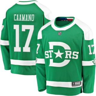 Youth Nick Caamano Dallas Stars Fanatics Branded 2020 Winter Classic Player Jersey - Breakaway Green