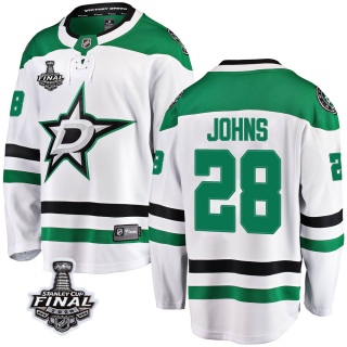 Youth Stephen Johns Dallas Stars Fanatics Branded Away 2020 Stanley Cup Final Bound Jersey - Breakaway White